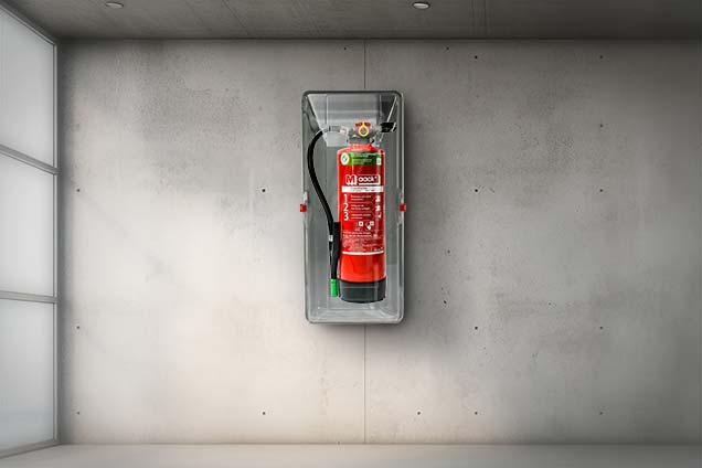 Produktbild Schutzhaube für Feuerlöscher