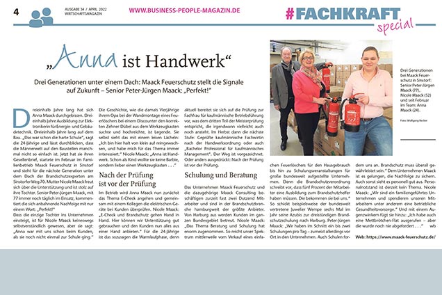3 Generationen Maack in der Presse